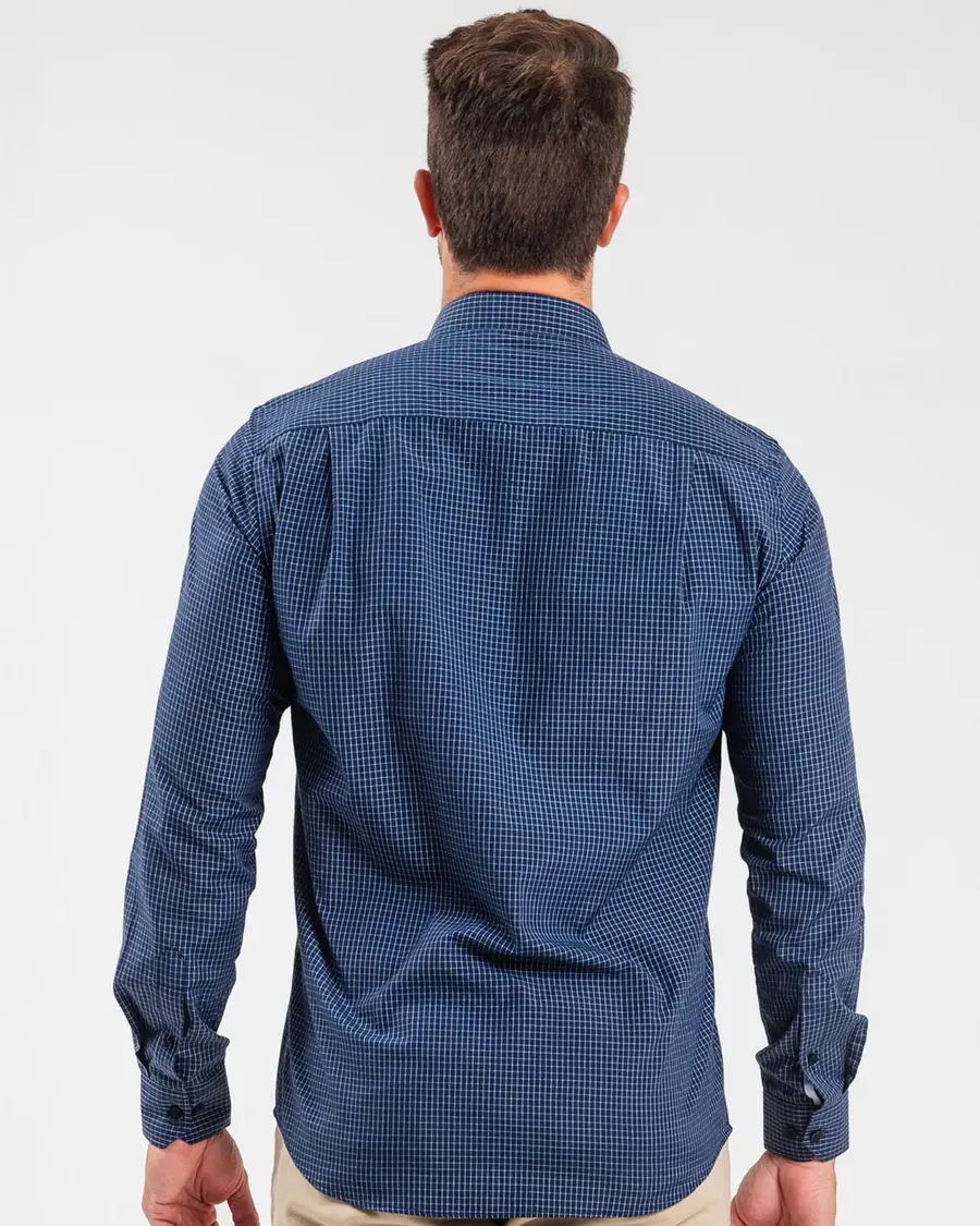 Camisa Manga Longa Quadri Mini