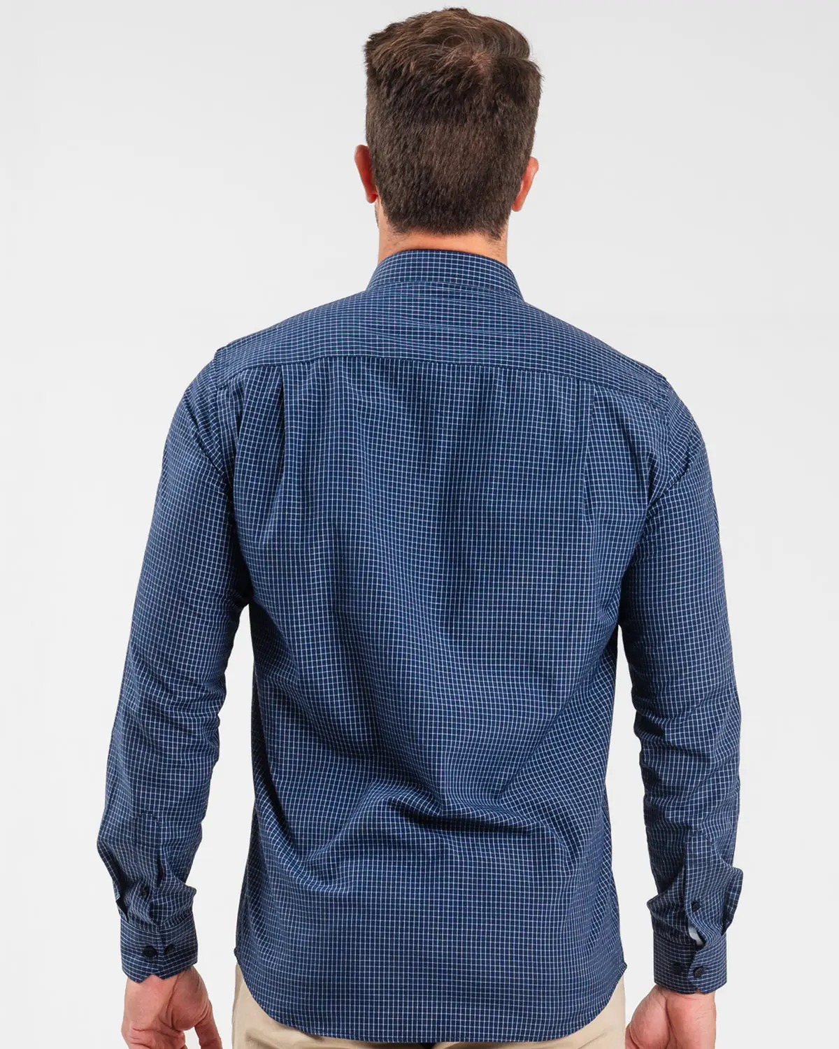 Camisa Manga Longa Quadri Mini