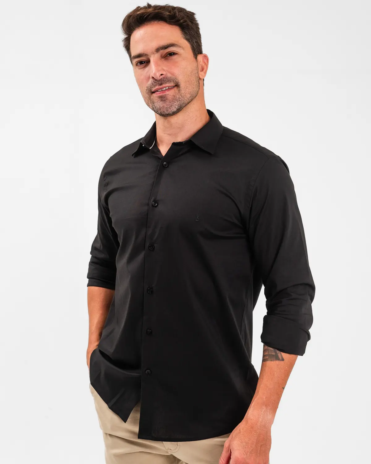 Camisa Manga Longa Lisa