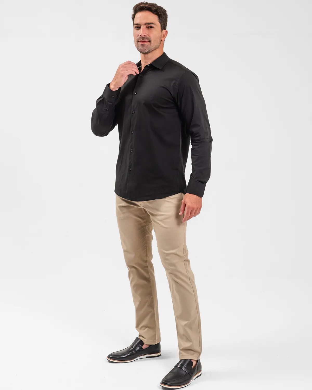 Camisa Manga Longa Lisa