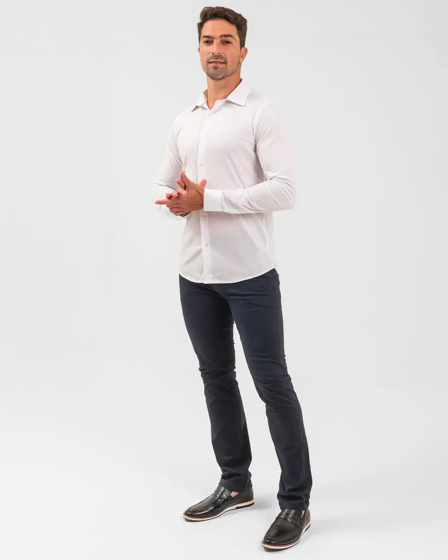 Camisa Manga Longa Lisa SlimFit