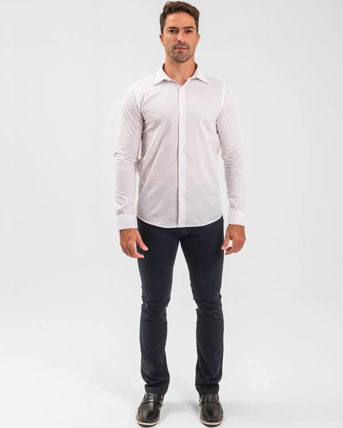 Camisa Manga Longa Lisa SlimFit