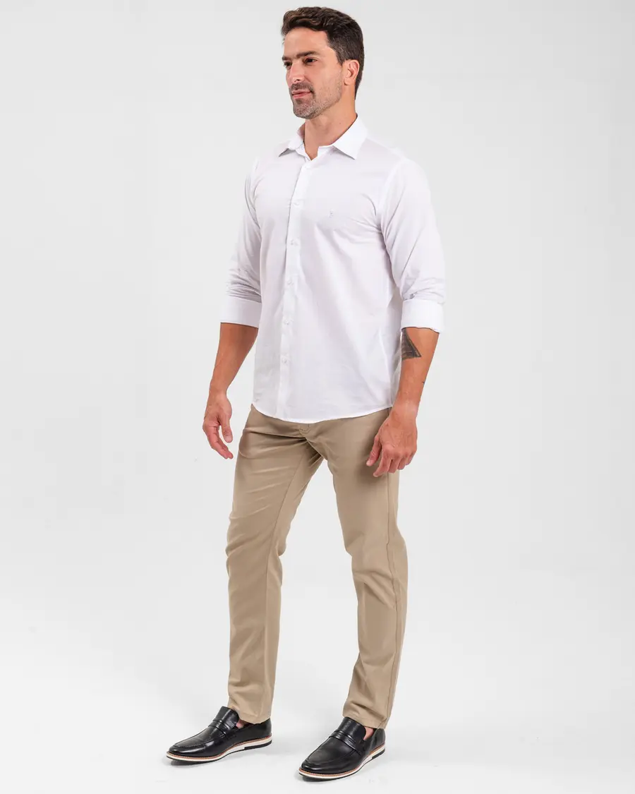 Camisa Manga Longa Textura New Classic