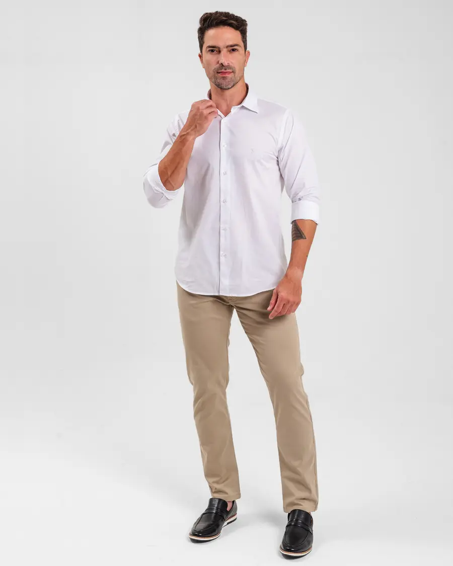 Camisa Manga Longa Textura New Classic
