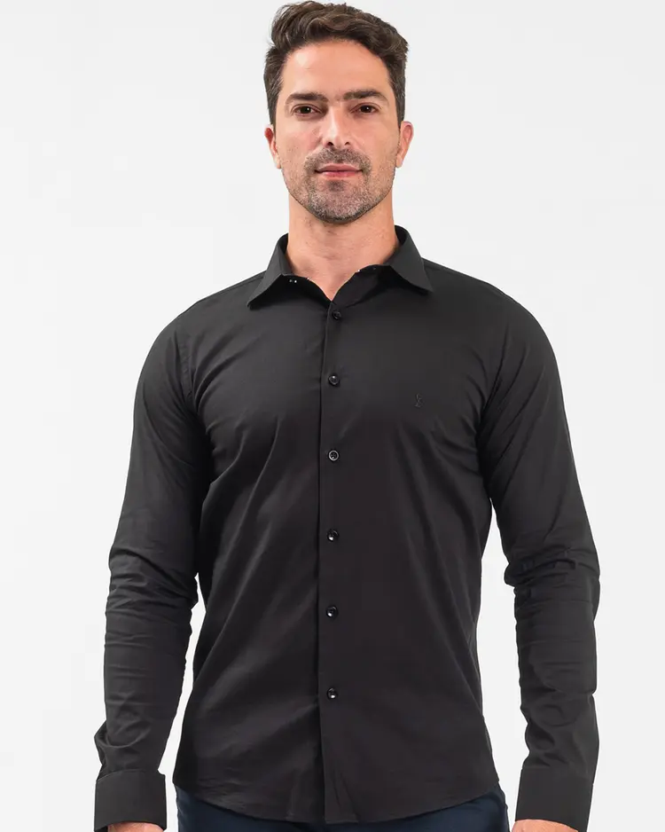 Camisa Manga Longa Lisa SlimFit