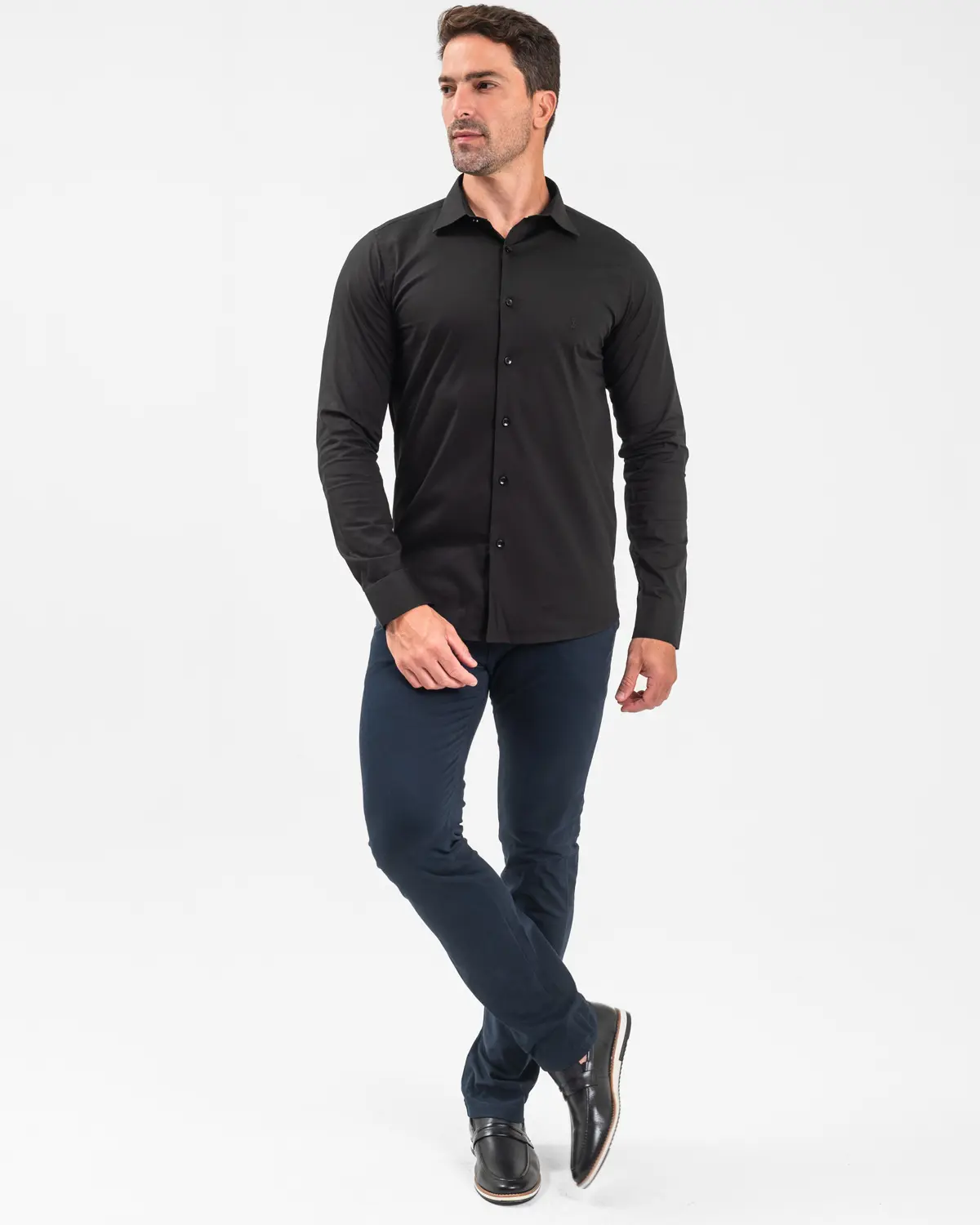 Camisa Manga Longa Lisa SlimFit