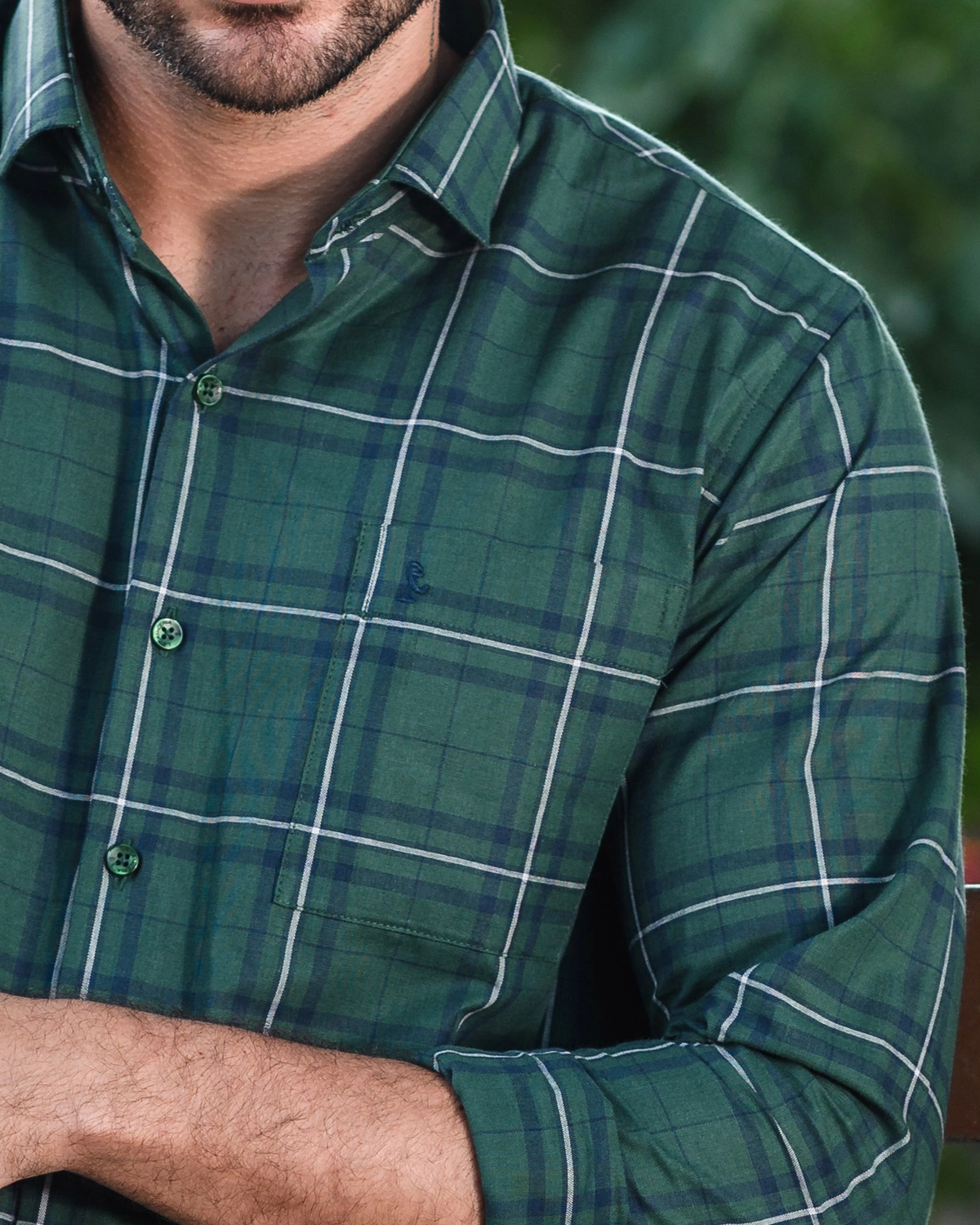 Camisa Manga Longa Xadrez