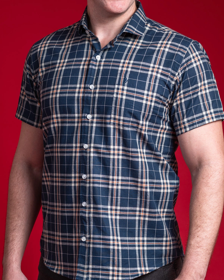 Camisa Manga Curta Xadrez