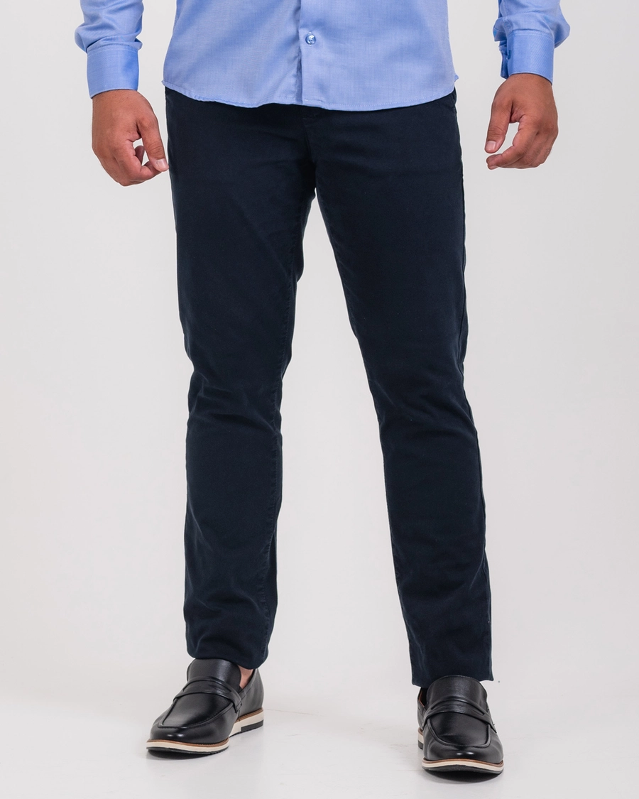 Calça Sarja Servilha Marinho