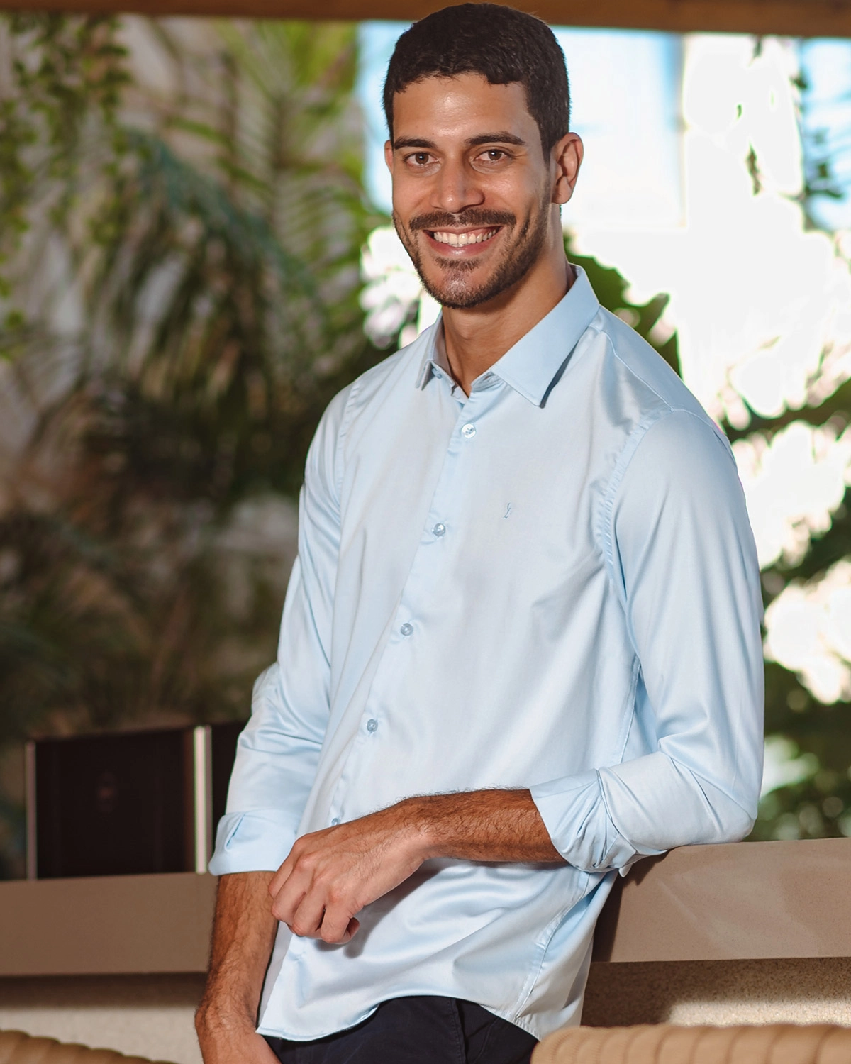 Camisa Manga Longa Lisa SlimFit
