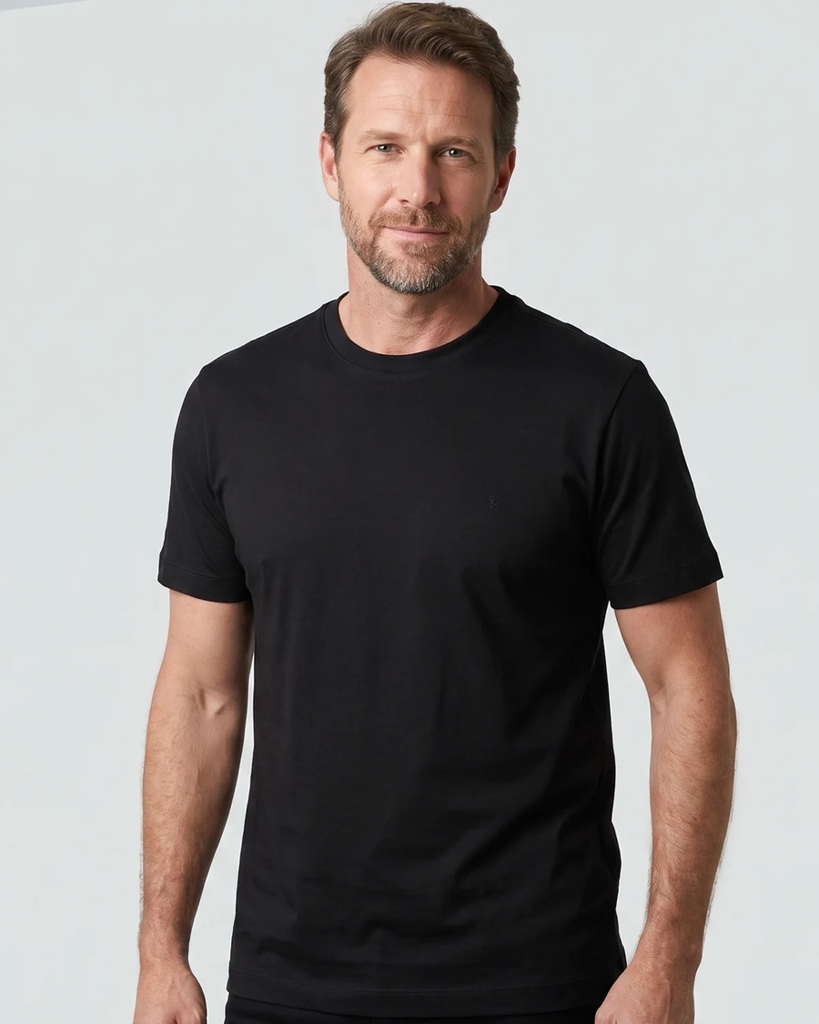 Camiseta Algodão Peruano Preto
