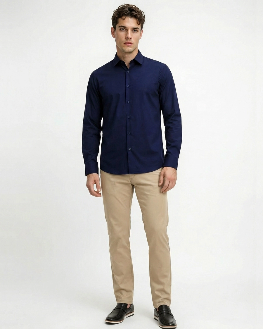 Camisa Manga Longa Lisa