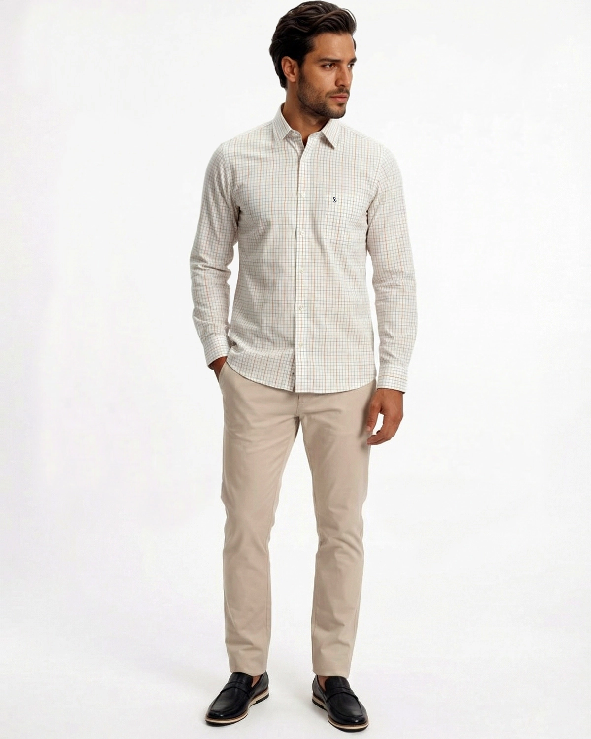 Camisa Manga Longa Quadri Roma