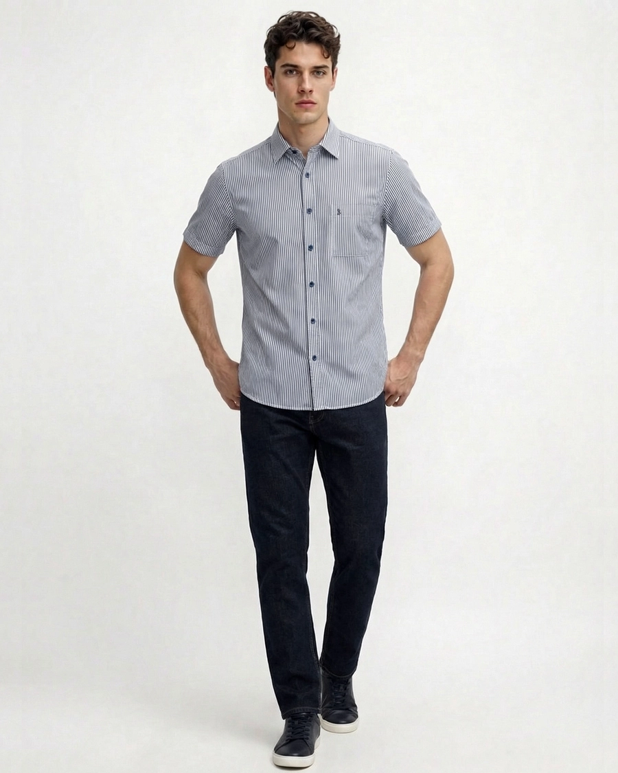 Camisa Manga Curta Listra