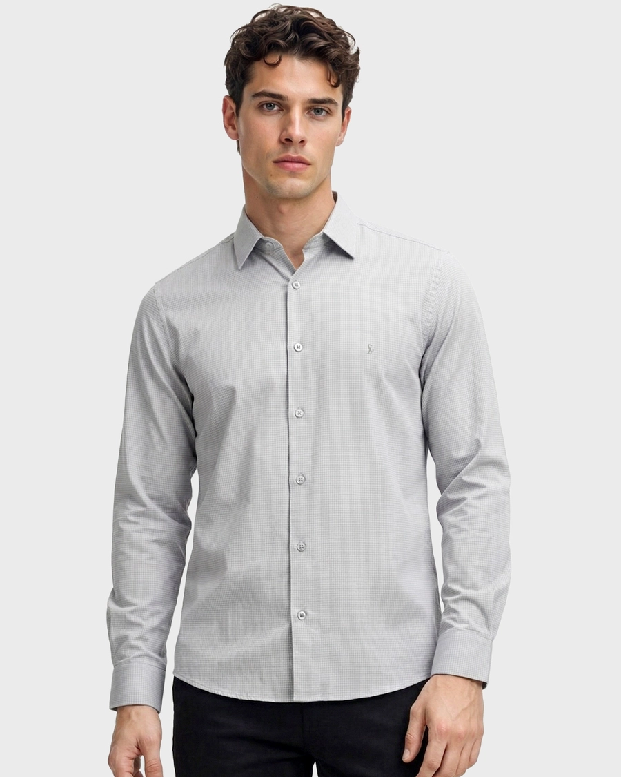Camisa Manga Longa Mercerizzato Prata