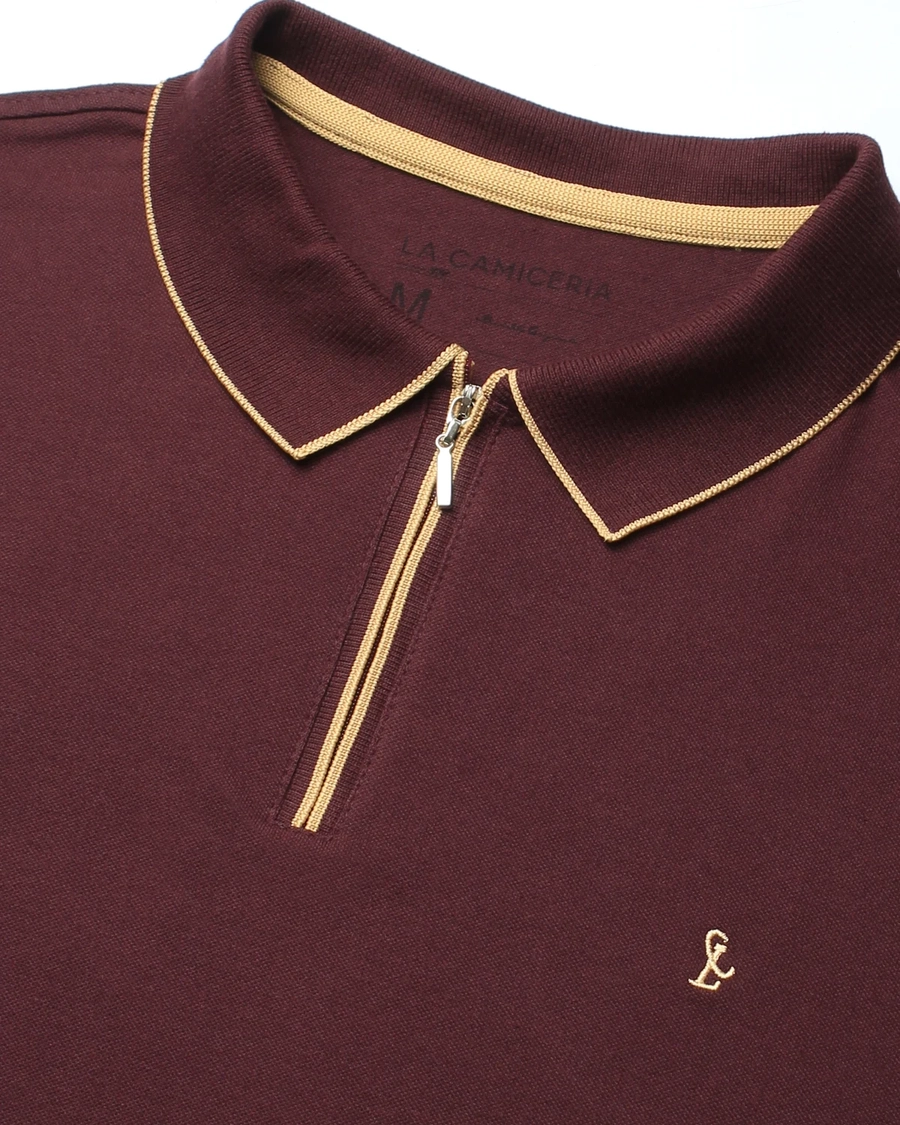 Polo Piquet Zipper