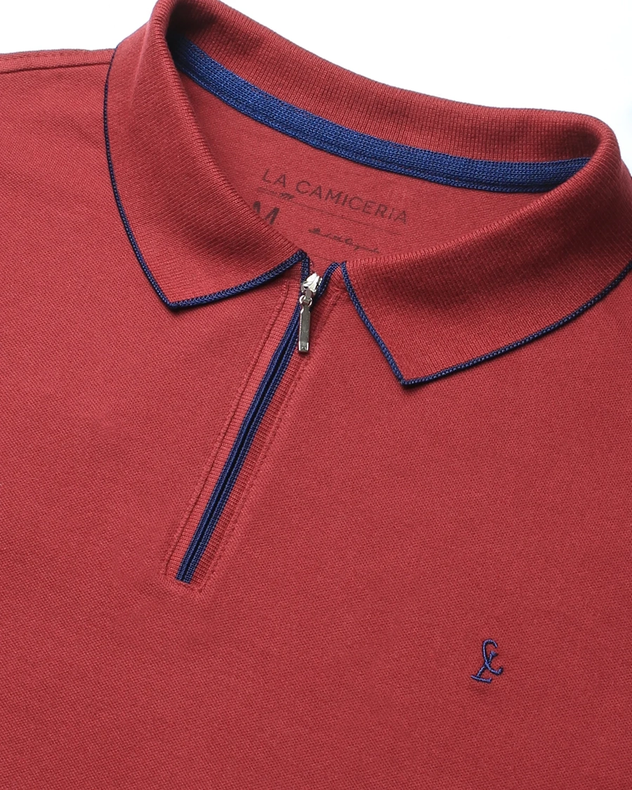 Polo Piquet Zipper