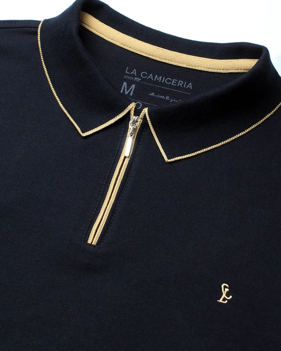 Polo Piquet Zipper