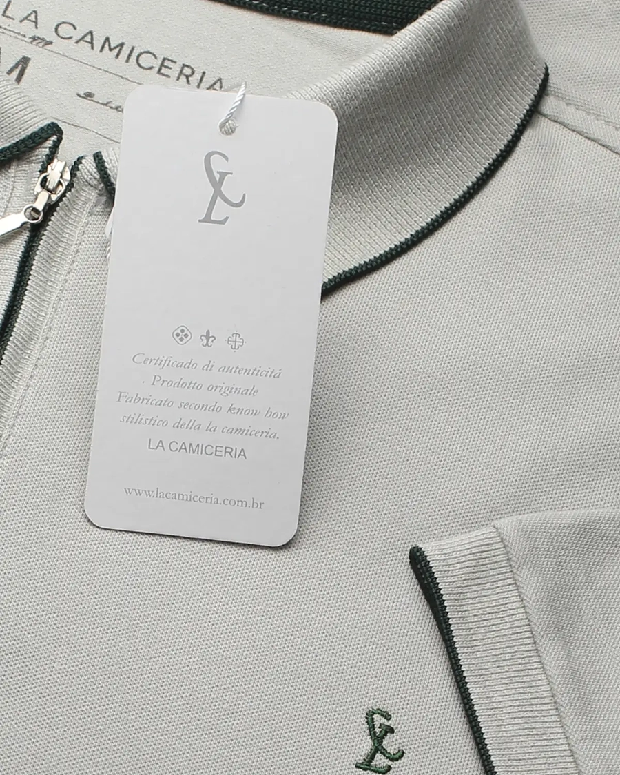 Polo Piquet Zipper