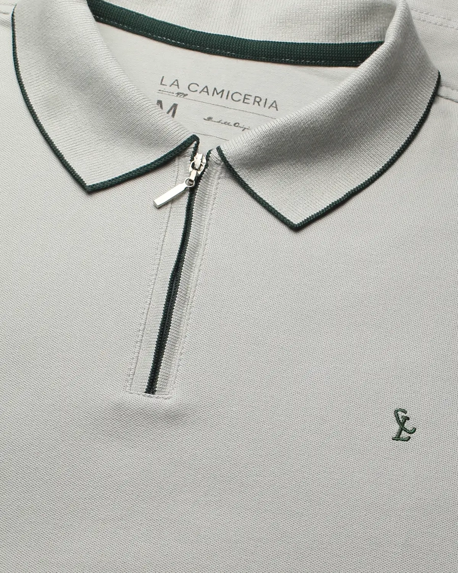 Polo Piquet Zipper