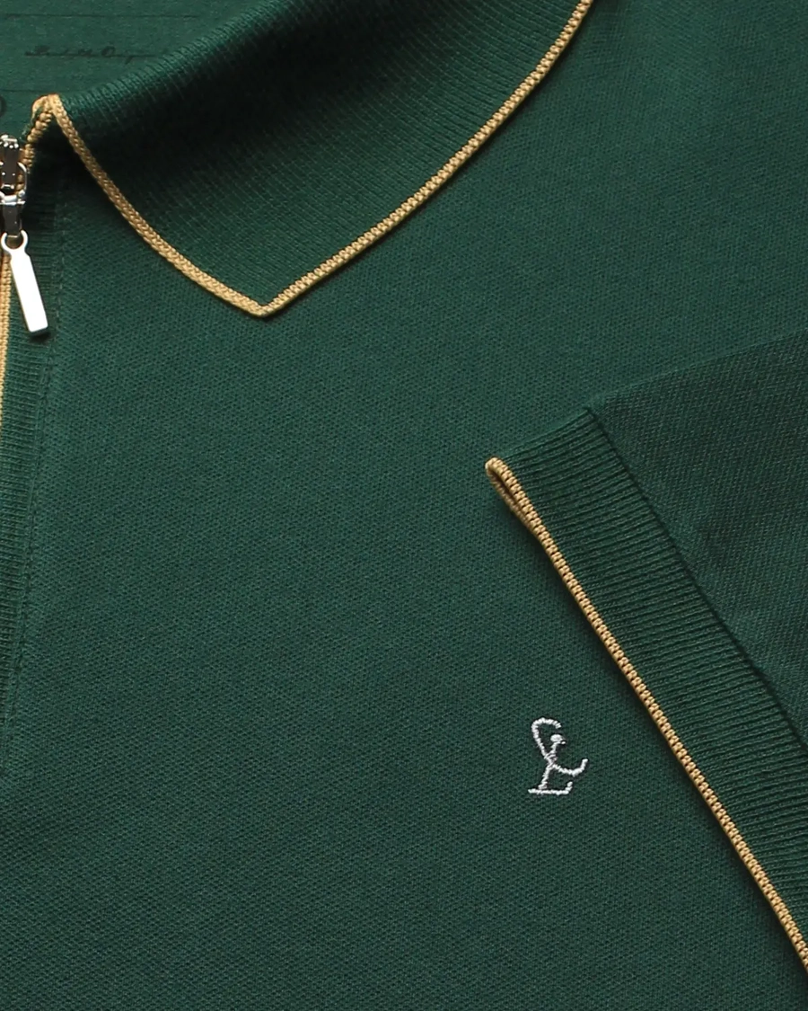 Polo Piquet Zipper
