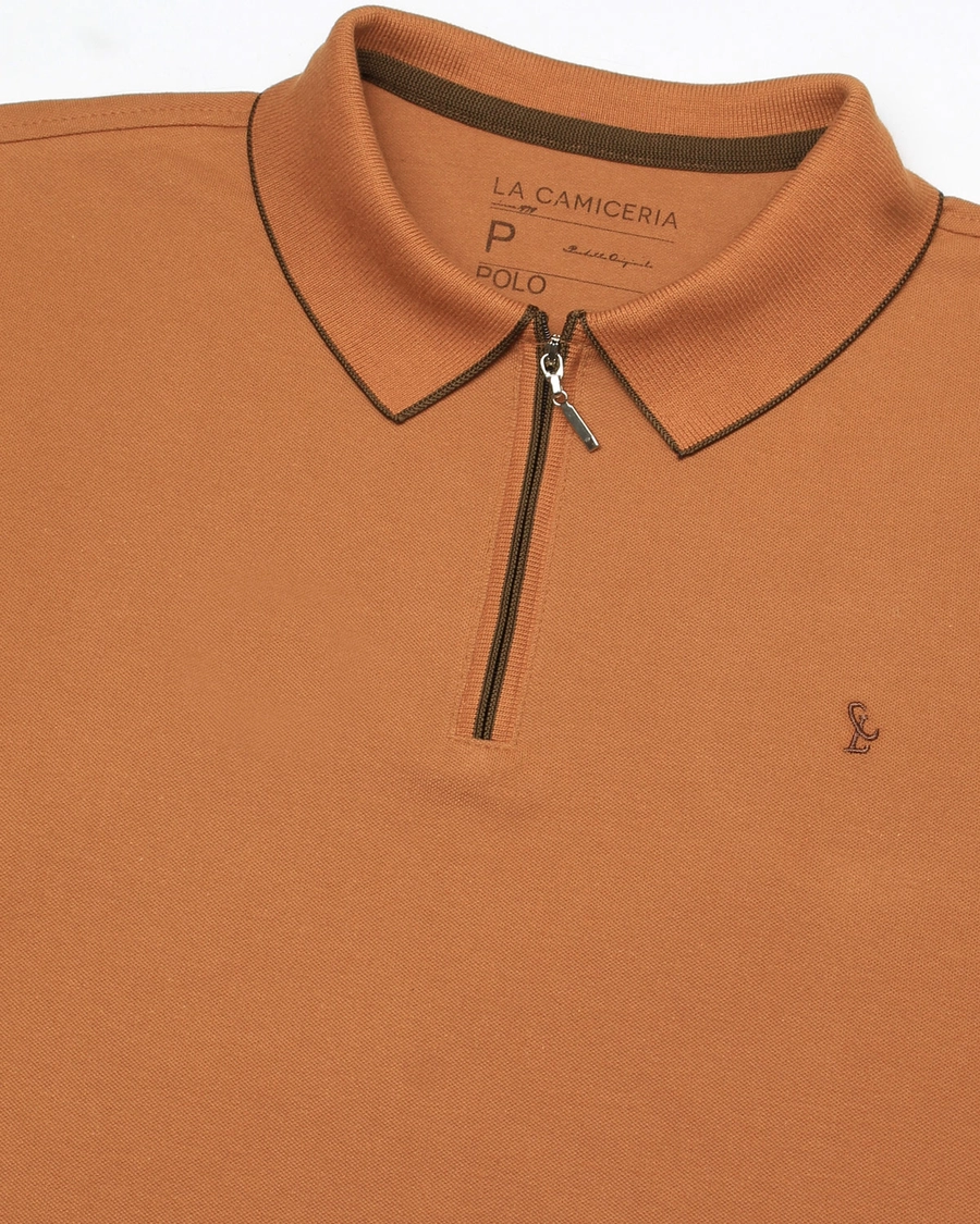 Polo Piquet Zipper