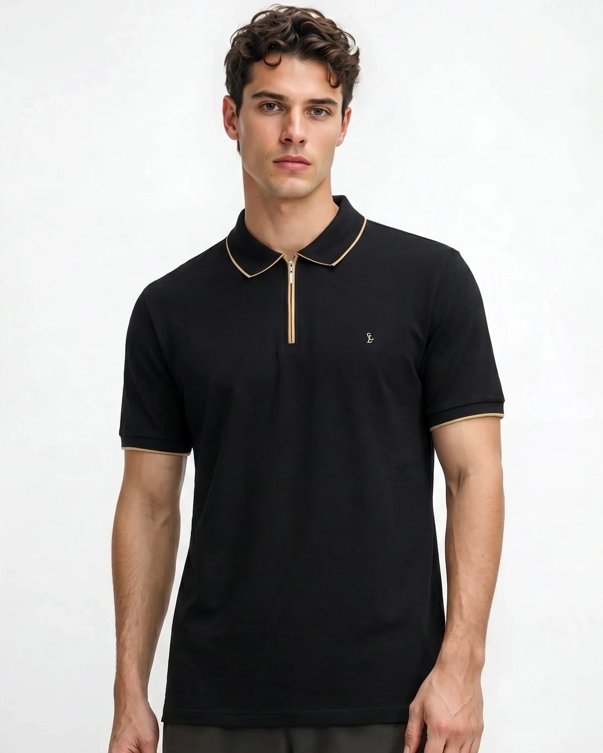 Polo Piquet Zipper