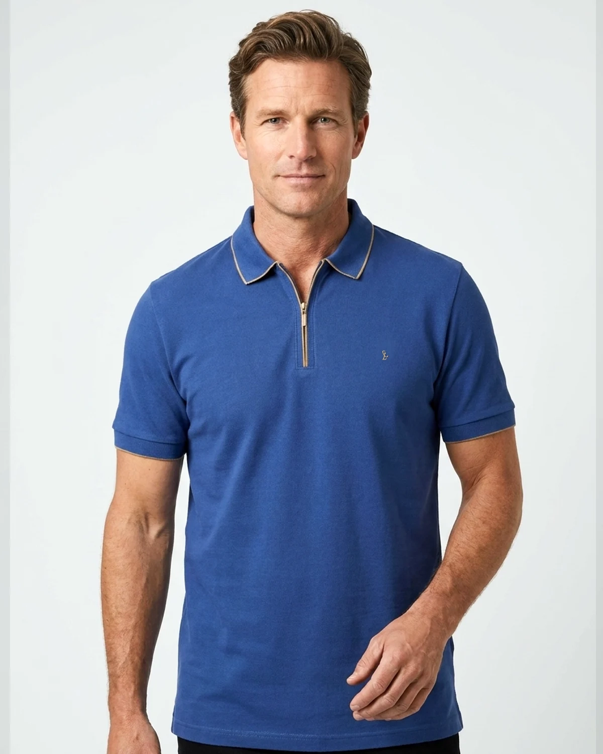 Polo Piquet Zipper