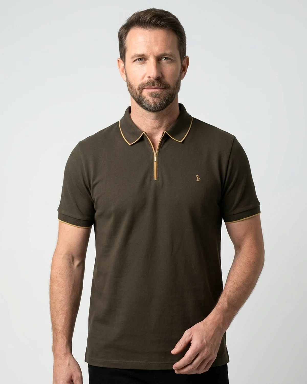 Polo Piquet Zipper