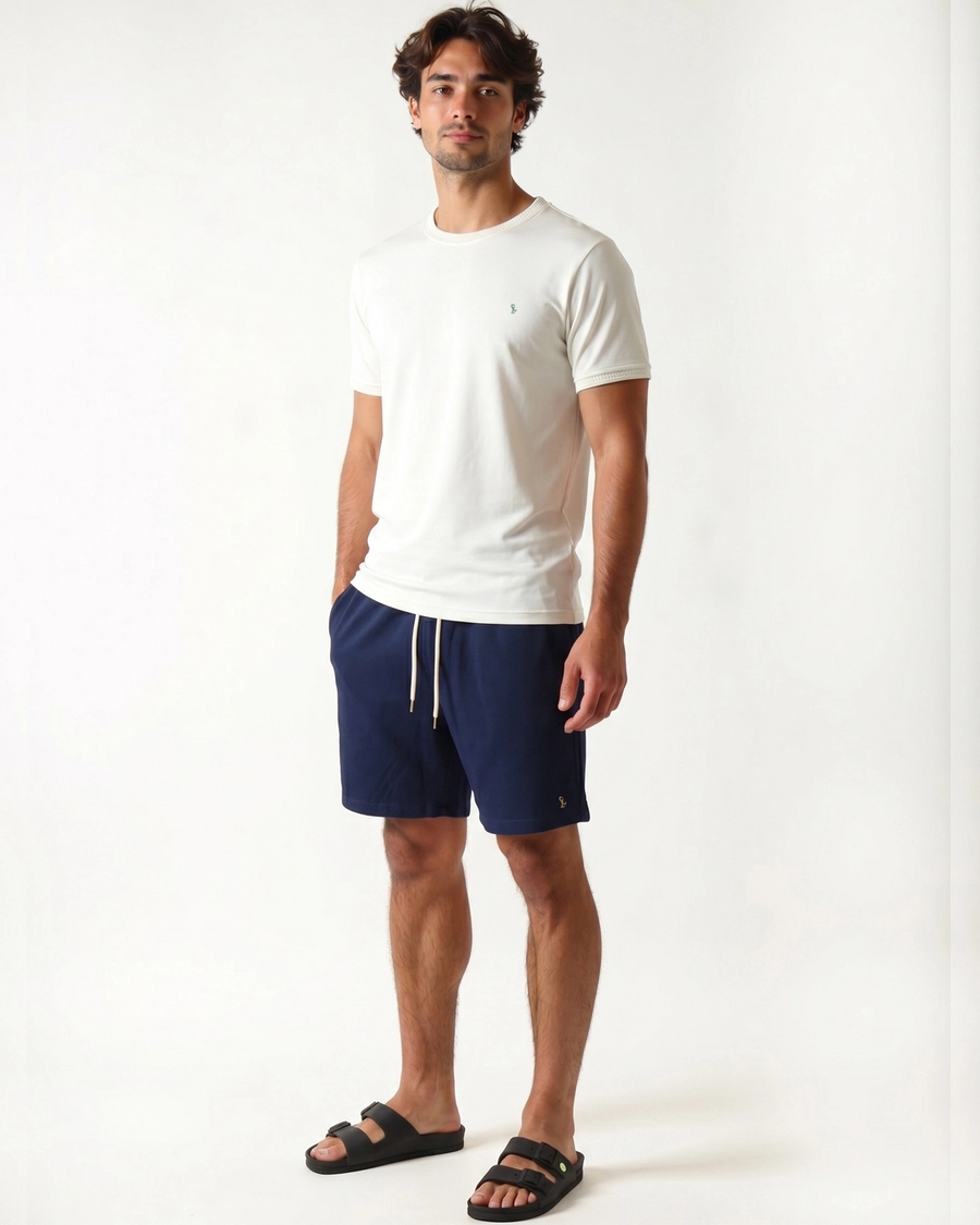 Short Colmeia Marinho