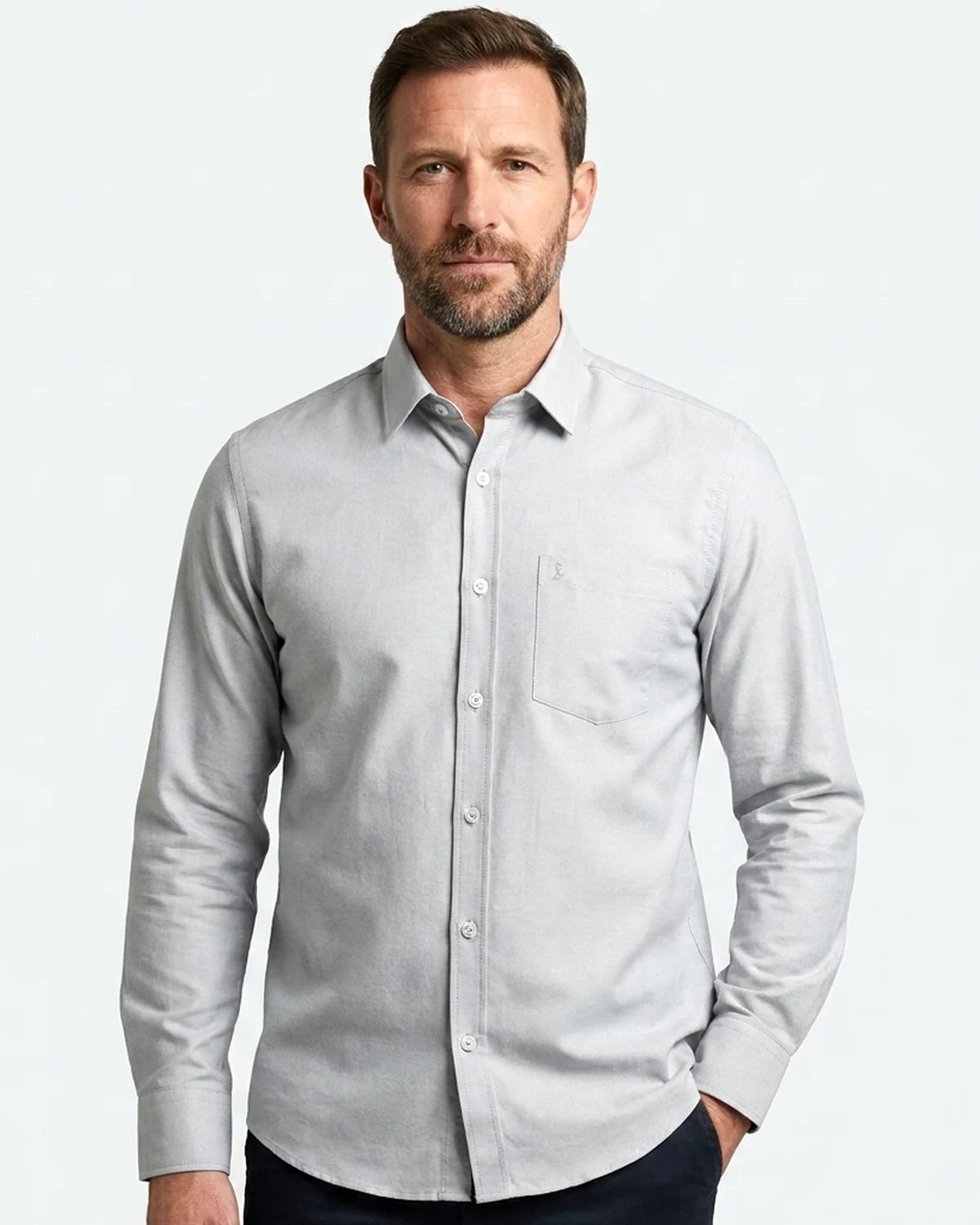 Camisa Manga Longa Oxfordine