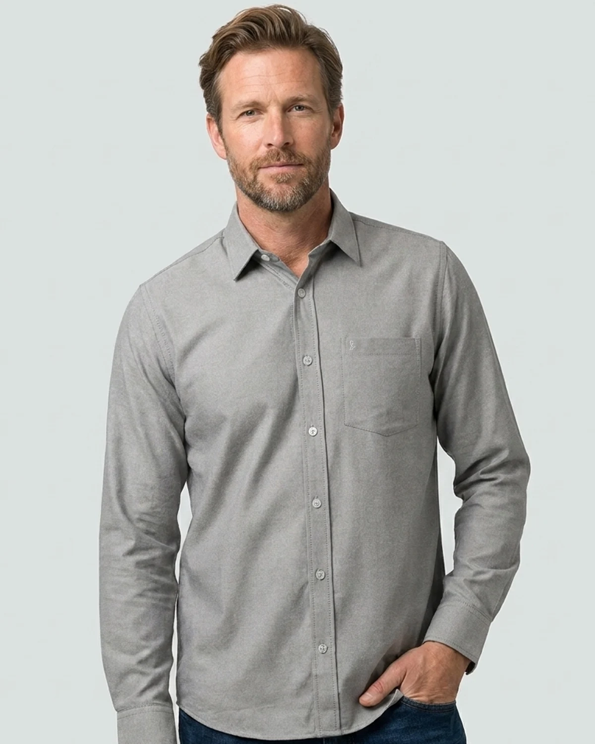 Camisa Manga Longa Oxfordine