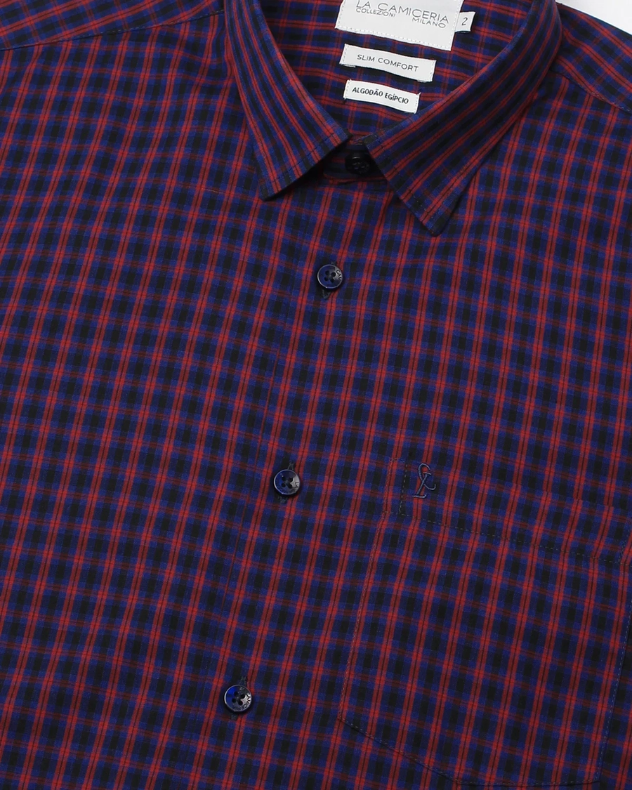 Camisa Manga Curta Scacchi Marinho