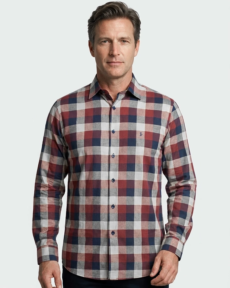 Camisa Manga Longa Xadrez