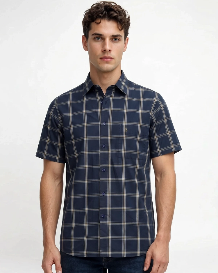 Camisa Manga Curta Xadrez
