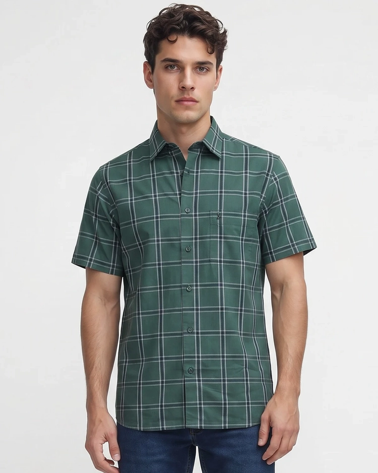 Camisa Manga Curta Xadrez