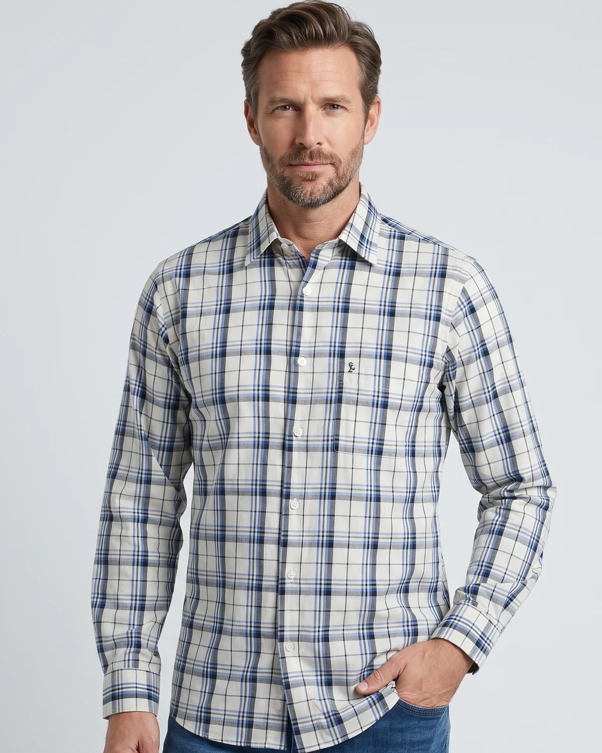 Camisa Manga Longa Xadrez