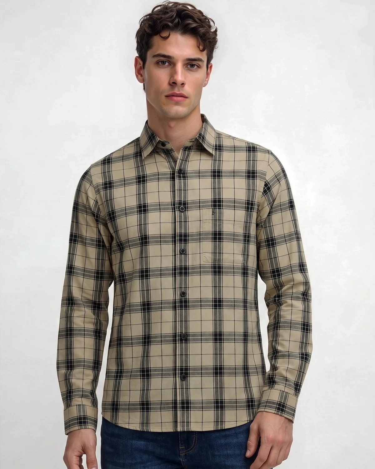 Camisa Manga Longa Xadrez