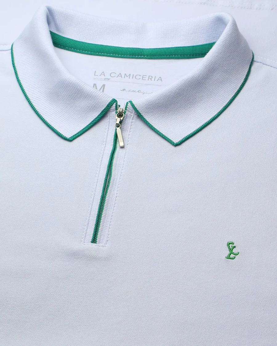 Polo Piquet Zipper