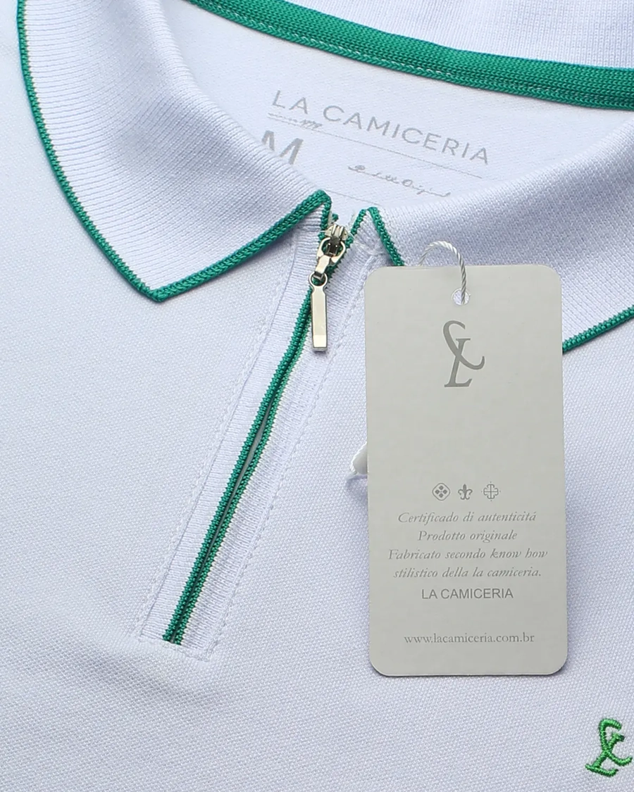 Polo Piquet Zipper