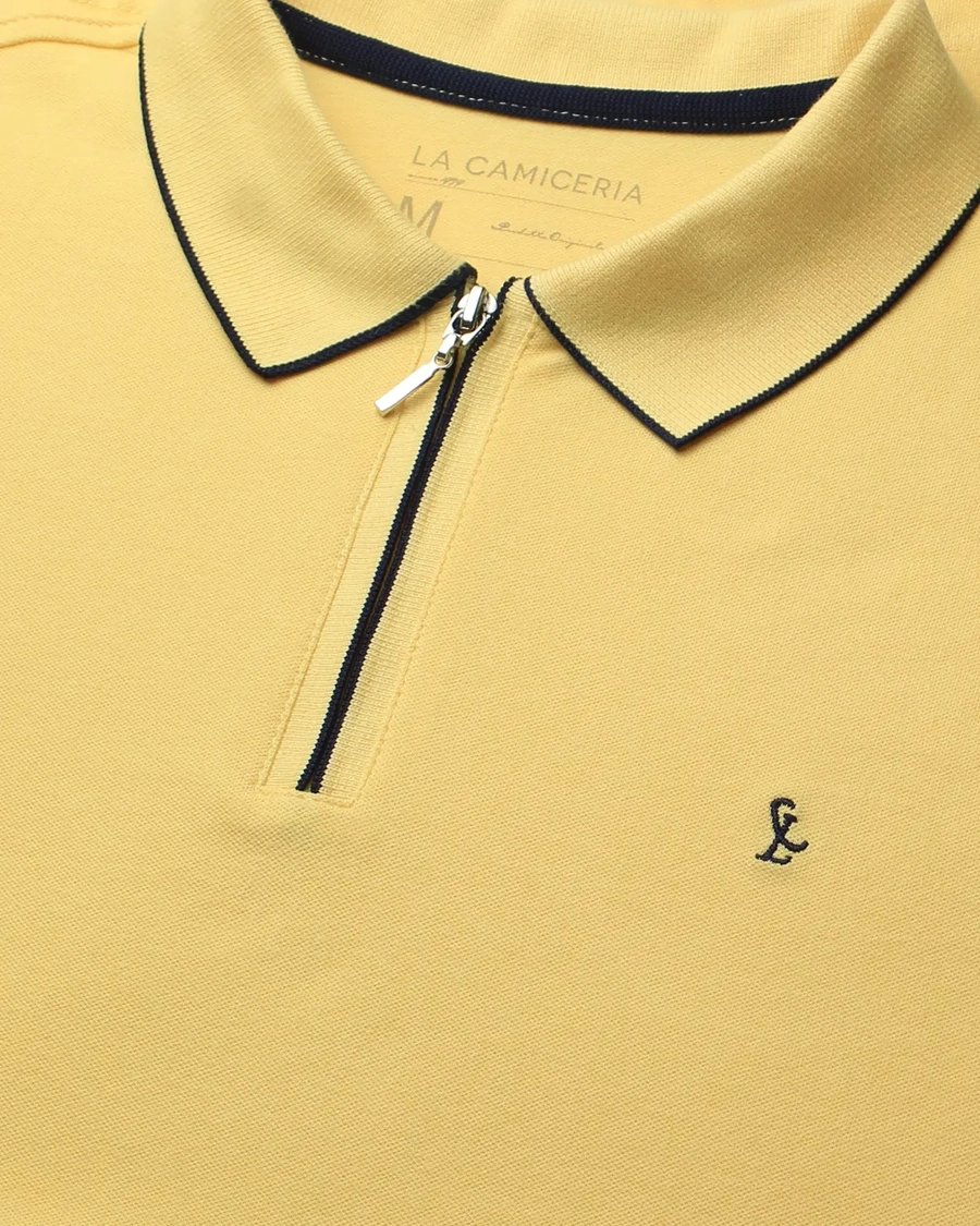 Polo Piquet Zipper