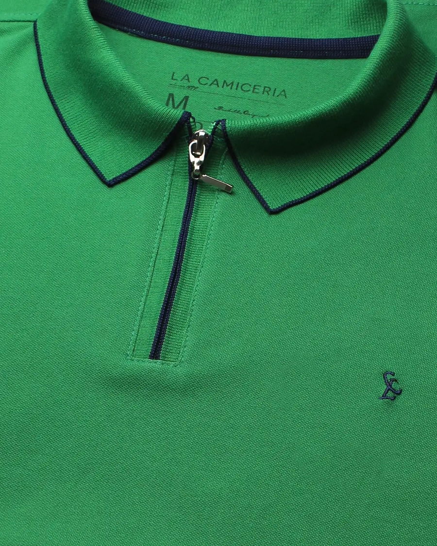 Polo Piquet Zipper