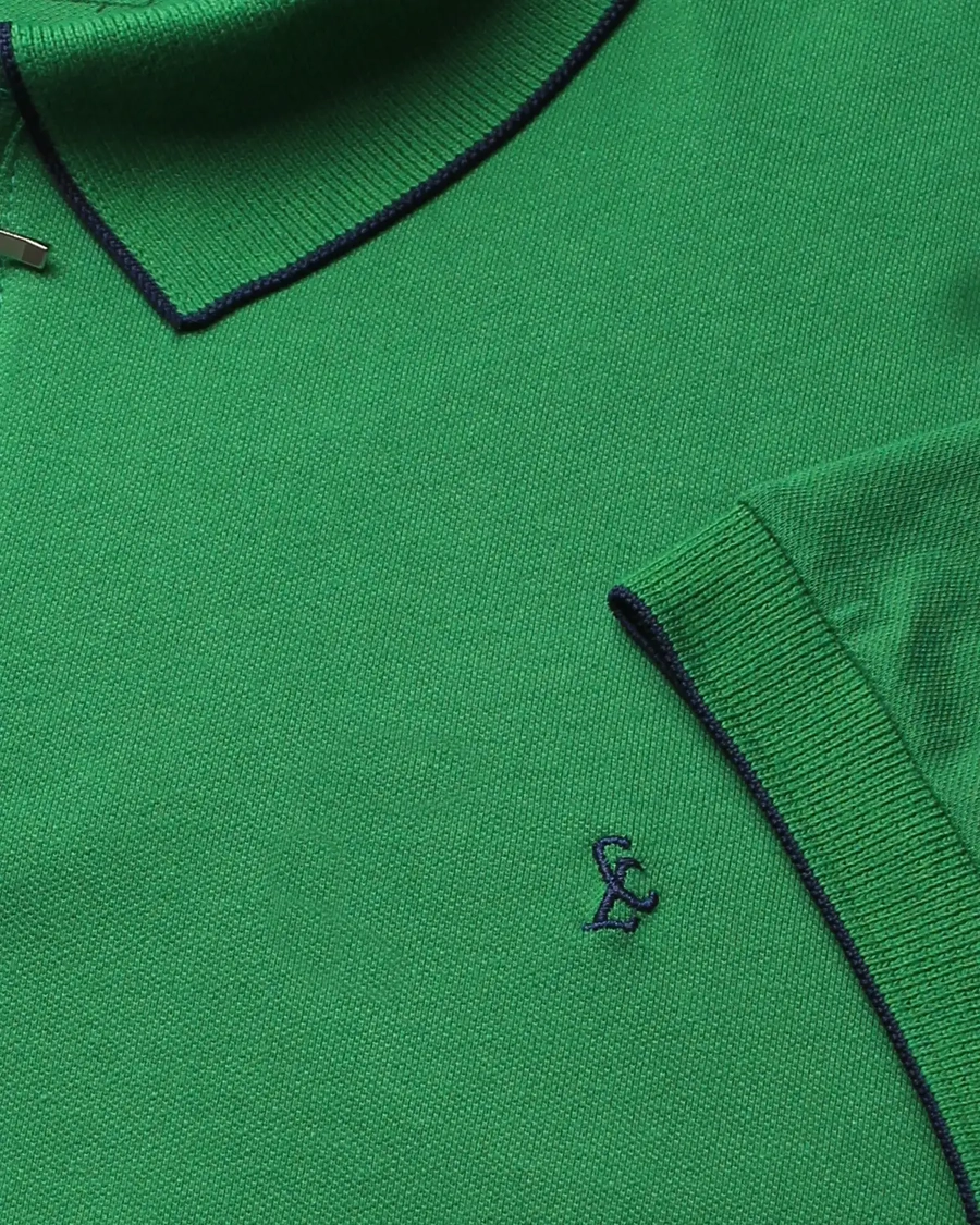 Polo Piquet Zipper