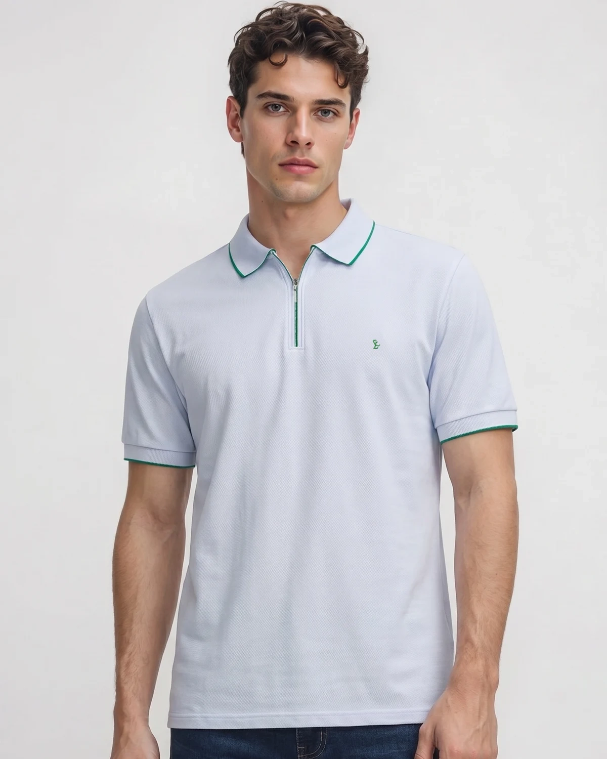 Polo Piquet Zipper