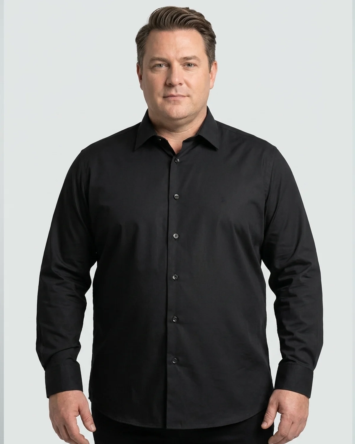 Camisa Manga Longa Lisa Plus