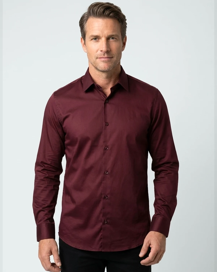 Camisa Manga Longa Lisa SlimFit