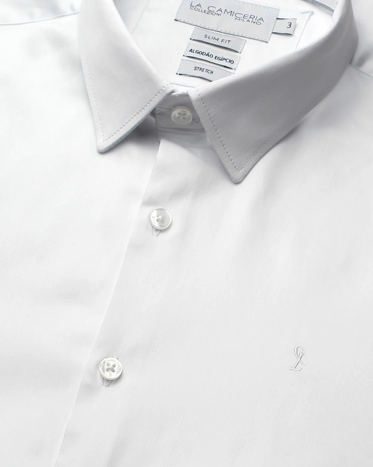 Camisa Manga Longa Lisa SlimFit