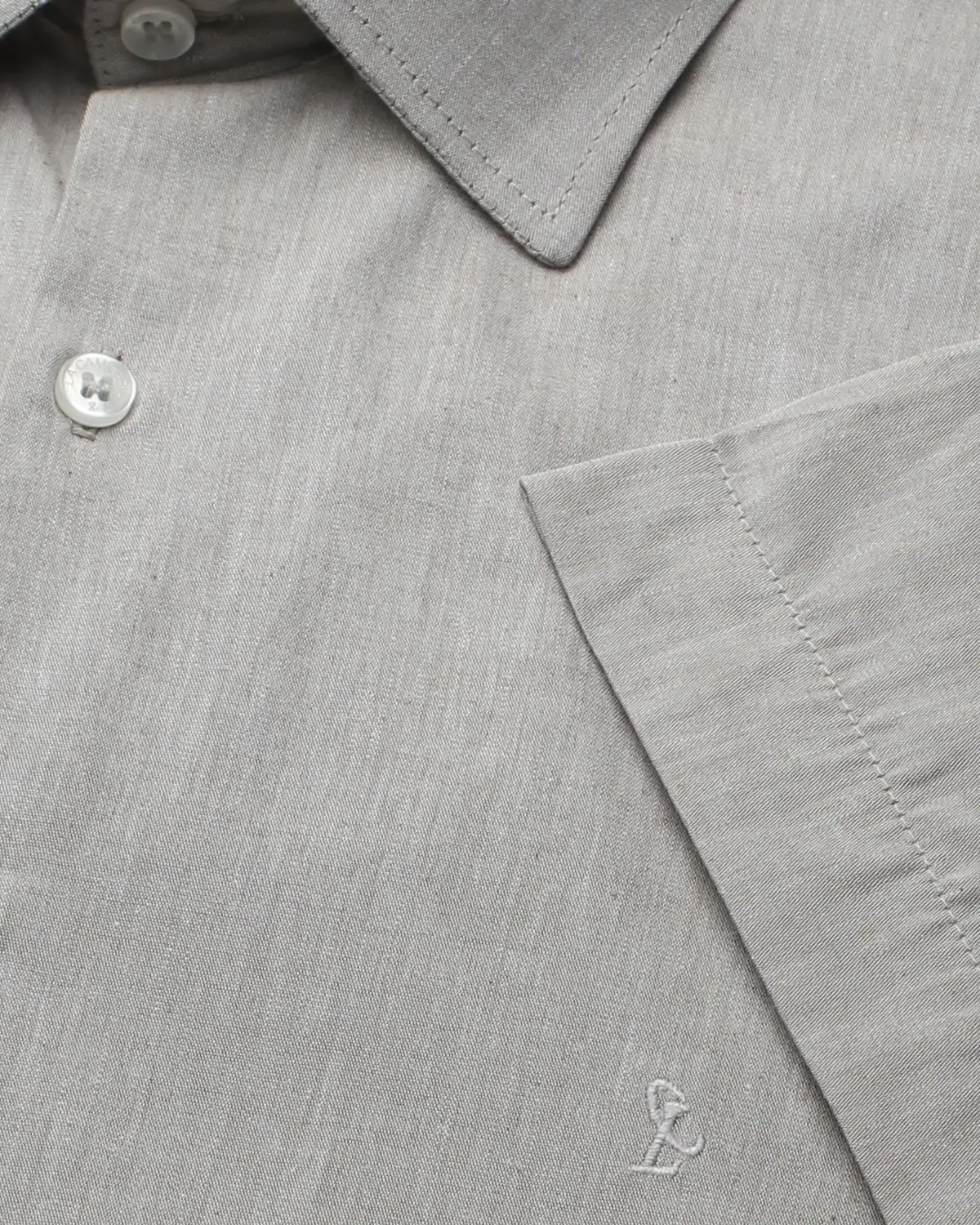 Camisa Manga Curta Chambray