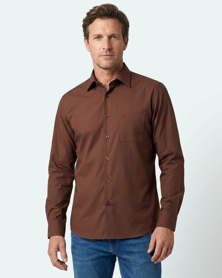 Camisa Manga Longa Lisa