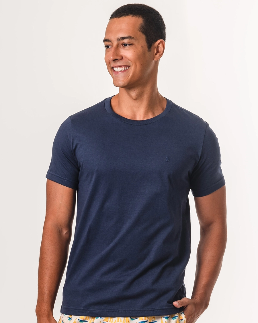 Camiseta Básica Marinho